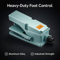 Heavy Duty Foot Pedal Switch, Aluminum Alloy Foot Pedal for Lathe, Industrial Foot Switch 250V 15A,  - Image 2