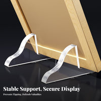 Acrylic Photo Frame Stand Tool Assembly Acrylic Display Support Simple to Clean Certificate Display Easel for Home Decor