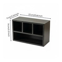 Wooden Desktop Storage Box Solid Wood Construction for Office, Women, Collectors