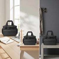 Travel Makeup Bag with Handle Spacious Cosmetic Bag Multifunctional Makeup Case with Removable Dividers for Washroom