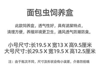 滤屎防臭面包虫饲养盒饲养箱透气透明养殖箱 粪便过滤养殖盒子