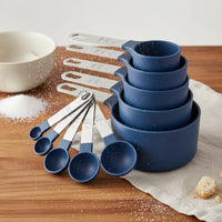 10 Pieces Measuring Cups and Spoons Set Food-Grade PP Kitchen Measuring Set