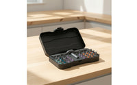 Ratchet Screwdriver Kit Ratcheting S2 Steel Portable Tool Case Interchangeable Bits