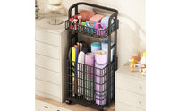 Rolling Storage Carrier Flip-Style Mobile Storage Carrier Caster Wheels for Gym