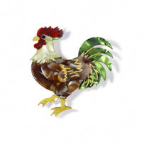 Cock Brooch Funny Chicken Cock Brooch Eye-Catching for Denim Jackets