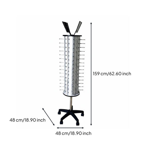 60 Pair Glasses Holder Large Capacity Rotating Sunglass Stand for Optical Shops