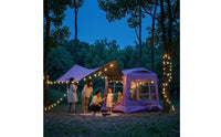 Integrated Outdoor Air Tent Bed Spacious Inflatable Tent with Awning Portable Breathable for Campers, Camping