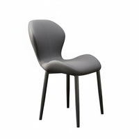 Upholstered Side Chair Ergonomic Backrest Dining Seating Space-Saving for Adults