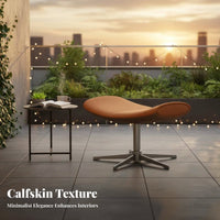 Highrear Rotating Armchair Italian Minimalist Design Lounge Chair Modern & Look Ergonomic Comfort for Balcony, Perusing Alcove