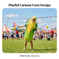 Corn Costume 3D Digital Print Corn on the Cob Costume Realistic Design for Halloween, Gatherings, Stage Performance