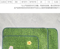 Pet Grass Mat Washable Embroidered Non-Slip Balcony Toilet Fake Grass Simulation Carpet Dog Urine Pad