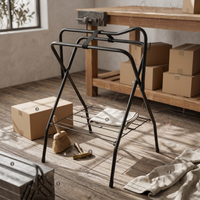 Folding Saddle Rack Easy to Keep Portable Tack Rack Sturdy for Equestrians