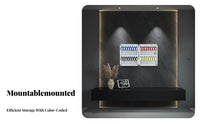 Efficient Organization Wall-Mounted Key Cabinet Heavy-Duty Construction Wall-Mounted Traditional Lockbox Includes Number Stickers Security Equipment Scratch-Resistant Finish for Property Management Estate Agents, Business Owners, Warehouse