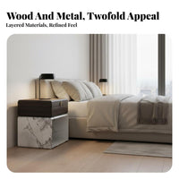 Round Fluted Nightstand Modern design Bedside Cabinet Luxury Aesthetic for Adults
