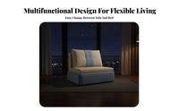 Single Fold-Foldable Lounger Foldable Design Pull-Foldable Armchair Bed versatileUse Space-Efficient for Apartment Dwellers
