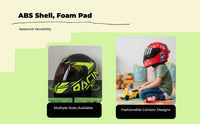 Adjustable kids helmet, full coverage