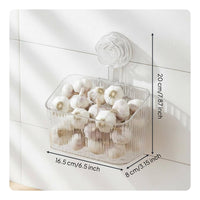 Suction Cup Storage Basket Easy to Clean No Hanging Basket for Bathroom