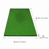 FOAM Golf Practice Mat 1m x 1.25m High-Durability Artificial Turf Golf Training Tool For Home Garden Indoor Outdoor Non-Slip