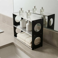 Desktop Storage Rack Open-Frame Countertop Display Shelf Rectangular
