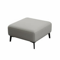 Padded Footstool Scratch-Resistant Square Padded Footrest Solid Wood Legs