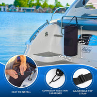Amazon Hot Selling Portable Marine Trash Can Reusable 10-13 Gallon Garbage Bag with Buckle