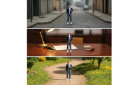 Miniature Male Figurine Tiny Streetwear Character Model 3D Figurines for Collectors