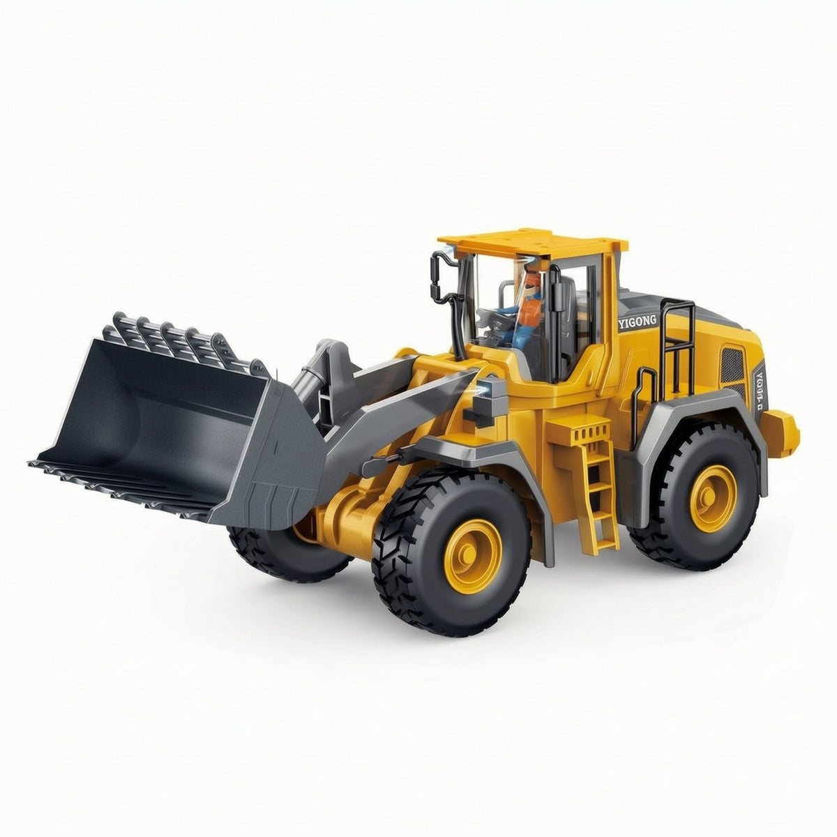 Wireless Control Loader Alloy Toy Loader with Front Scoop Construction Truck 2.4G Rechargeable for Children, Indoor Play