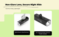 USB bike headlight, waterproof, bright