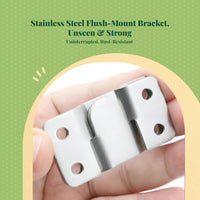 Stainless Steel Interlinking Picture Frame Hook, Wall Mount Connector, Stable Fastening Hardware for Mirrors, Furniture, Photo Picture Holder