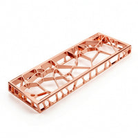 Keyboard Case with Light-Diffusing Plate Hollow Lattice Aluminum Keyboard Case for Desk Setup