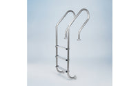 Anti-Slip Pool Ladder with Handrails Rust Resistant in-Ground Pool Ladder Polished Long-Lasting for Backyard Pools