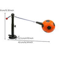 Indoor Soccer Training Device with Suction Cup Height-Adjustable Football Training Aid with Suction Cup Portable for Beginners, Kids, Home, Living Room