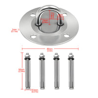 Hanging Loop Plate Four Holes Ceiling Hanger Plate Polished Finish for Overhead