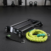 Ab Roller Wheel with Resistance Bands Fitness Equipment Portable for Home Gym