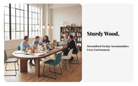 Modern Design Oval Boardroom Table Simple Design Oval Conference Table Sturdy Legs Office Furniture Stable Support for Business Professionals, Teams, Executives, Collaboration Space