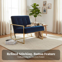 Upholstered Single Sofa Nordic Design Oversized Comfy Armchair Modern Minimalist Comfortable for Business Owners, Reception Area