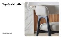 Upholstered Dining Armchair Nordic design Upholstered Wooden Armchair with Armrests Ergonomic Backrest for Hoteliers, homeowners