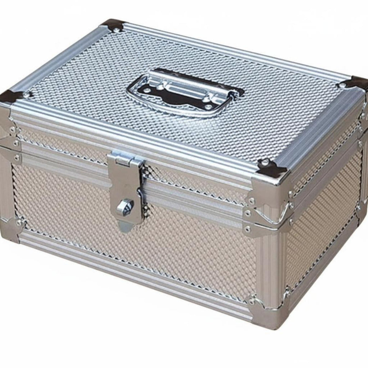 Heavy Duty Lockable Money Box Lightweight Lockable Storage Box Reinforced Corners Metal Document Case Soft Interior Lining for Business Owners, Professionals, Office, Retail Retail Outlet, Workshop, Worksites