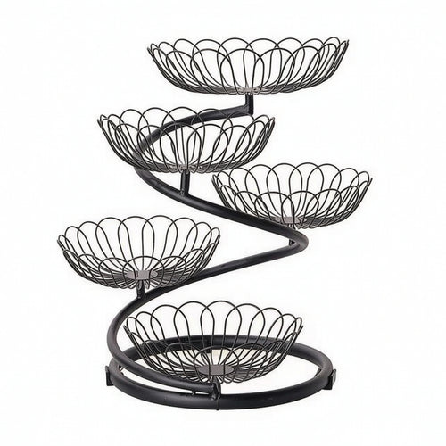 5-Tier Fruit Basket Space-Saving Fruit Basket Stand Vertical for Kitchen Counter