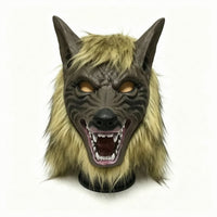 Wolf Head Mask with Scary Wolf Hood Mask Realistic for Cosplay, Adults