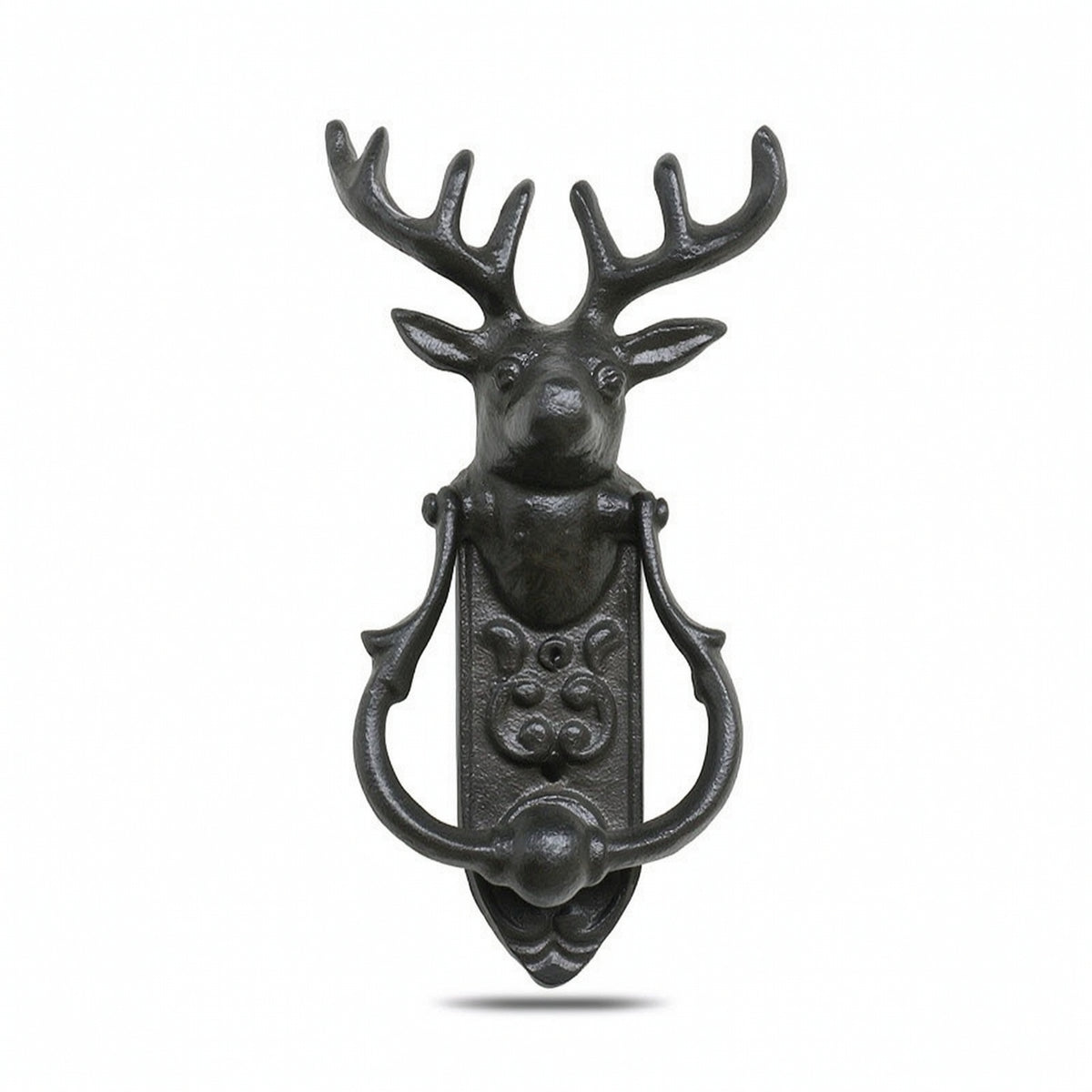 Deer Head Door Knocker Metal Deer Head Knocker Sturdy for Homeowners, Decorators