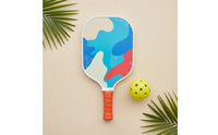 Paddleball Racket Lightweight Fiberglass Pickleball Racket Construction Colorful Outdoor Paddle for Beginners, Athletes, Beach, Park