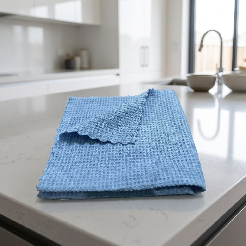 Mesh Cleaning Cloth Microfibre Cloth, 40x40cm Cleaning Cloth for Car Drying Towel, High Absorbency Low-Lint Reusable Glass Polishing Tool