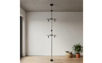 Adjustable Height Floor to Ceiling Bike Rack No Drilling Required Vertical Bike Storage Pole Space Saving Indoor Cycle Hanger Easy Installation for Apartment, Garage
