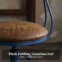 Wheeled Stool with rearrest effortless Rolling casters for Bar, Cafe, Business Owners