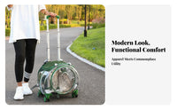 versatile dome opening Pet Trolley Multiple Ventilation Holes for veterinary clinic Visits