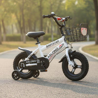 Children's Bike with Training Wheels Lightweight Boys Girls Children's Cycle Double Brakes Young Child Children's Cycle with Basket for Beginners