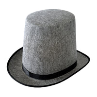 Black Top Hat for Magician, 20cm, Lincoln Style, French High Hat, Retro British Gentleman Jazz Hat
