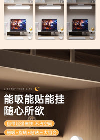 全光谱台灯学习专用护眼灯宿舍大学生磁吸附酷毙灯led充电小夜灯 其他 遥控款 护眼无蓝光【99000万调光调色】
