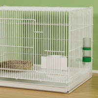 Foldable Chick Breeding Cage with Front Door, Iron Metal Wire Foldable Pet Enclosure, No Wheels Indoor Quail and Duckling Cage Storage Unit